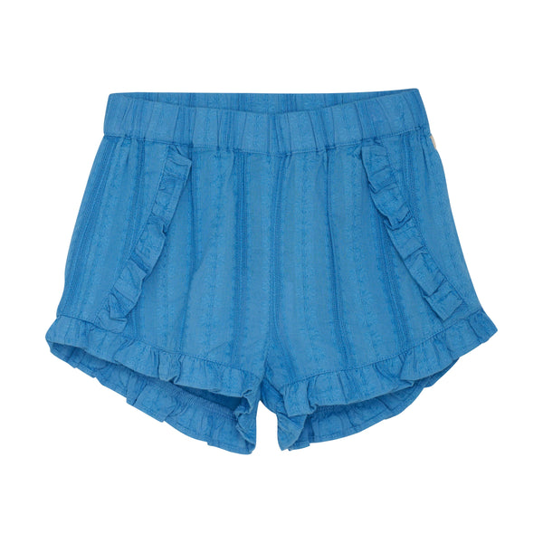 Meisjes Shorts Structured van Daily7 in de kleur Dusty Royal Blue in maat 128.
