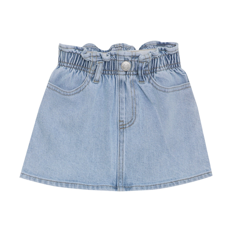 Meisjes Denim Skirt van  in de kleur Medium Denim in maat 128.