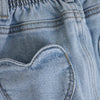 Meisjes Denim Skirt van  in de kleur Medium Denim in maat 128.