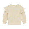 Meisjes Sweater Jaquard Ruffle van Daily7 in de kleur Off White in maat 128.