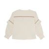Meisjes Shirt Longsleeve Ruffle van Daily7 in de kleur Off White in maat 128.