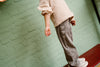 Meisjes Jeans Wide Fit van Daily7 in de kleur Used Grey Denim in maat 128.