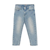 Meisjes Jeans Mom Fit Heart Pocket van Daily7 in de kleur Medium Denim in maat 128.