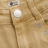 Meisjes Pants Wide Fit Washed Stars van Daily7 in de kleur Latte Sand in maat 128.