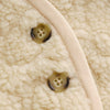 Meisjes Teddy Gilet van Daily7 in de kleur Sandshell in maat 98\104.
