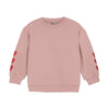 Meisjes Sweater Heart Embroidery van Daily7 in de kleur Pale Mauve in maat 128.