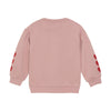 Meisjes Sweater Heart Embroidery van Daily7 in de kleur Pale Mauve in maat 128.