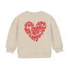 Meisjes Sweater Brushed Backprint van Daily7 in de kleur Sandshell in maat 128.