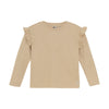 Meisjes T-shirt Longsleeve van Daily7 in de kleur Latte Sand in maat 128.