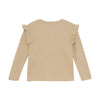 Meisjes T-shirt Longsleeve van Daily7 in de kleur Latte Sand in maat 128.