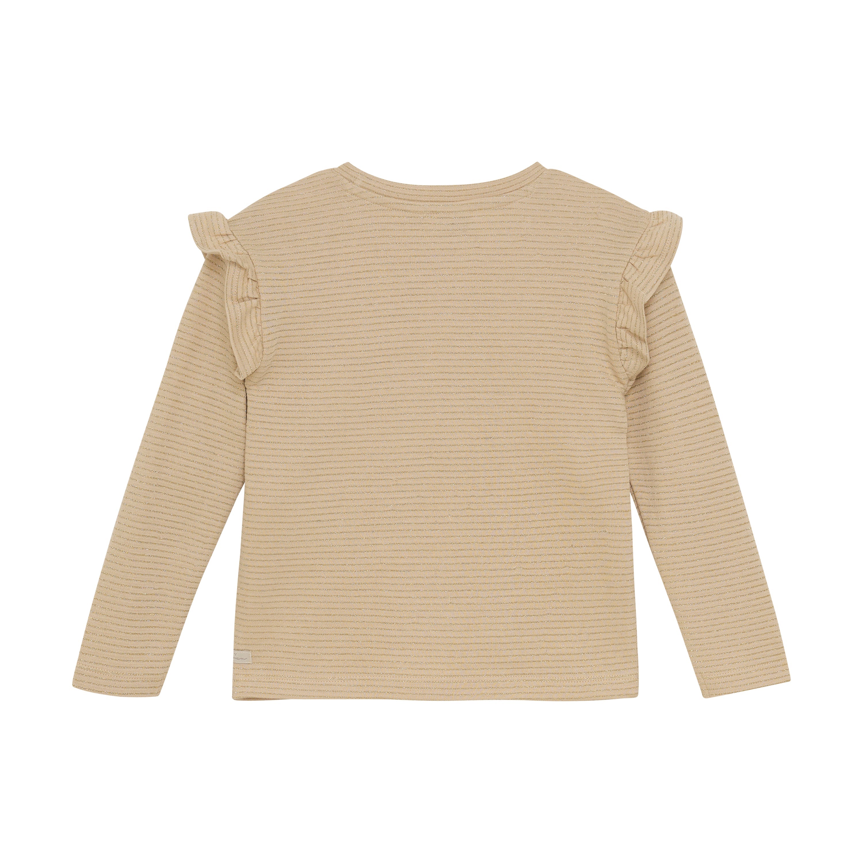 Meisjes T-shirt Longsleeve van Daily7 in de kleur Latte Sand in maat 128.