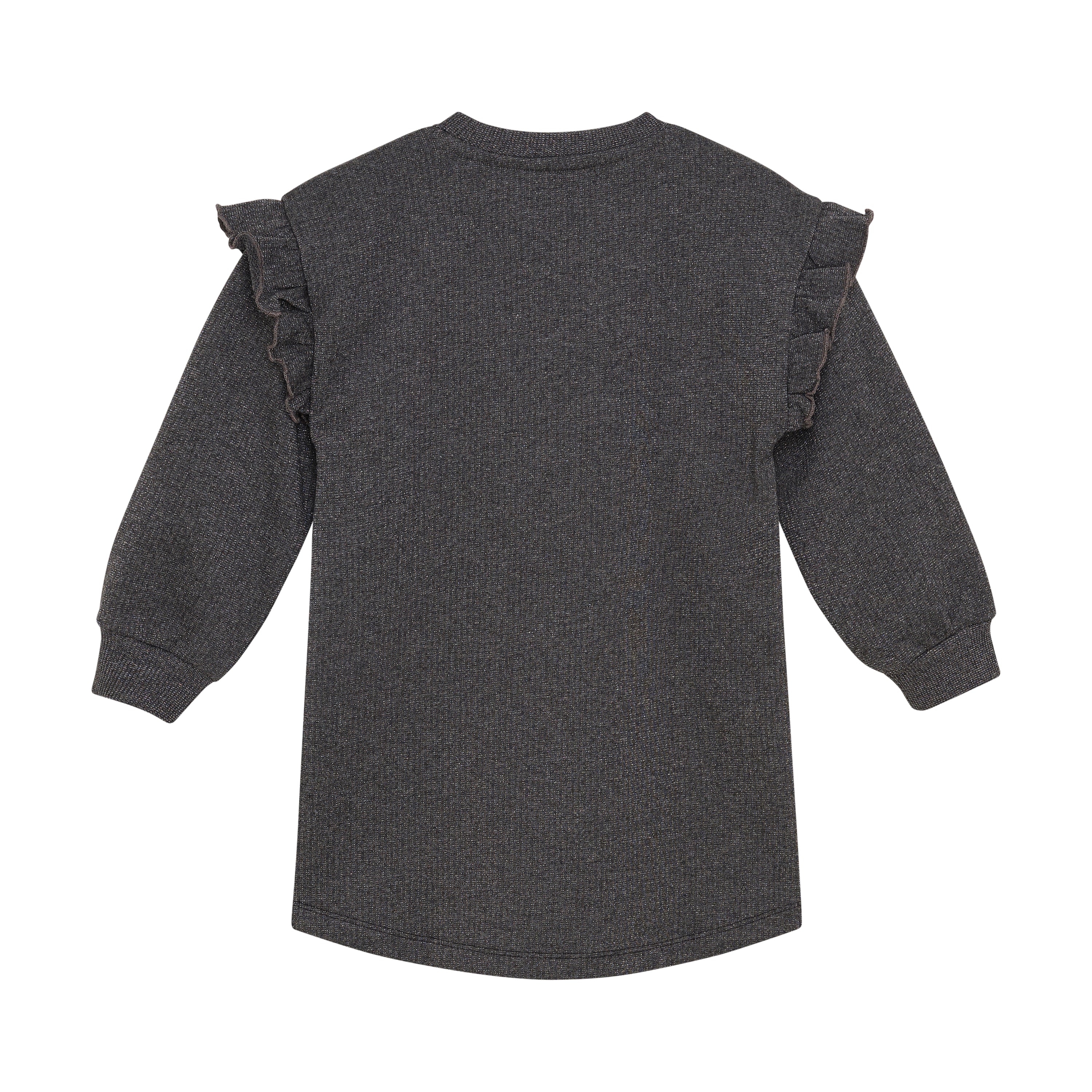 Meisjes Sweatdress Longsleeve Print van Daily7 in de kleur Phantom in maat 128.