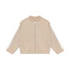 Meisjes Sweat Jacket Glitter van Daily7 in de kleur Latte Sand in maat 128.