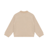 Meisjes Sweat Jacket Glitter van Daily7 in de kleur Latte Sand in maat 128.