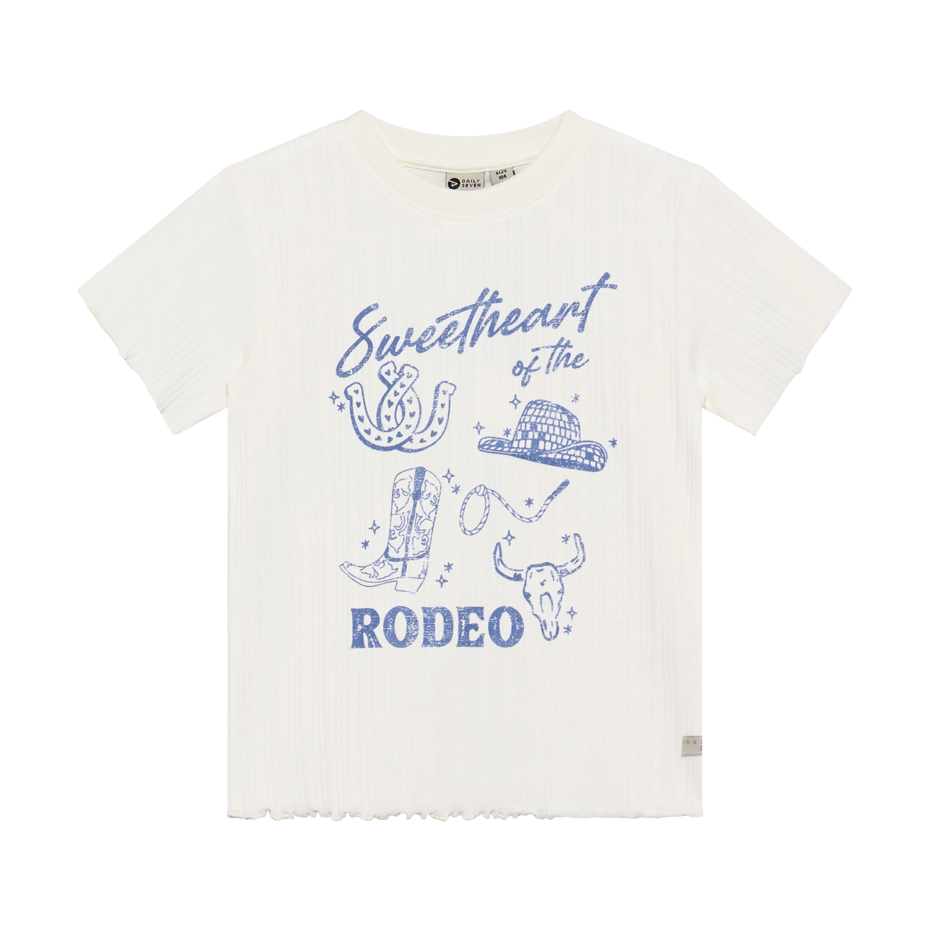 Meisjes T-shirt Artwork van Daily7 in de kleur Egret in maat 128.