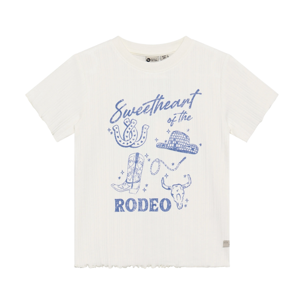 Meisjes T-shirt Artwork van Daily7 in de kleur Egret in maat 128.