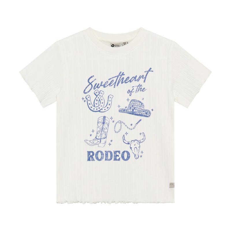 Meisjes T-shirt Artwork van Daily7 in de kleur Egret in maat 128.