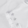 Meisjes T-shirt Embroidery Sleeve van Daily7 in de kleur Egret in maat 128.