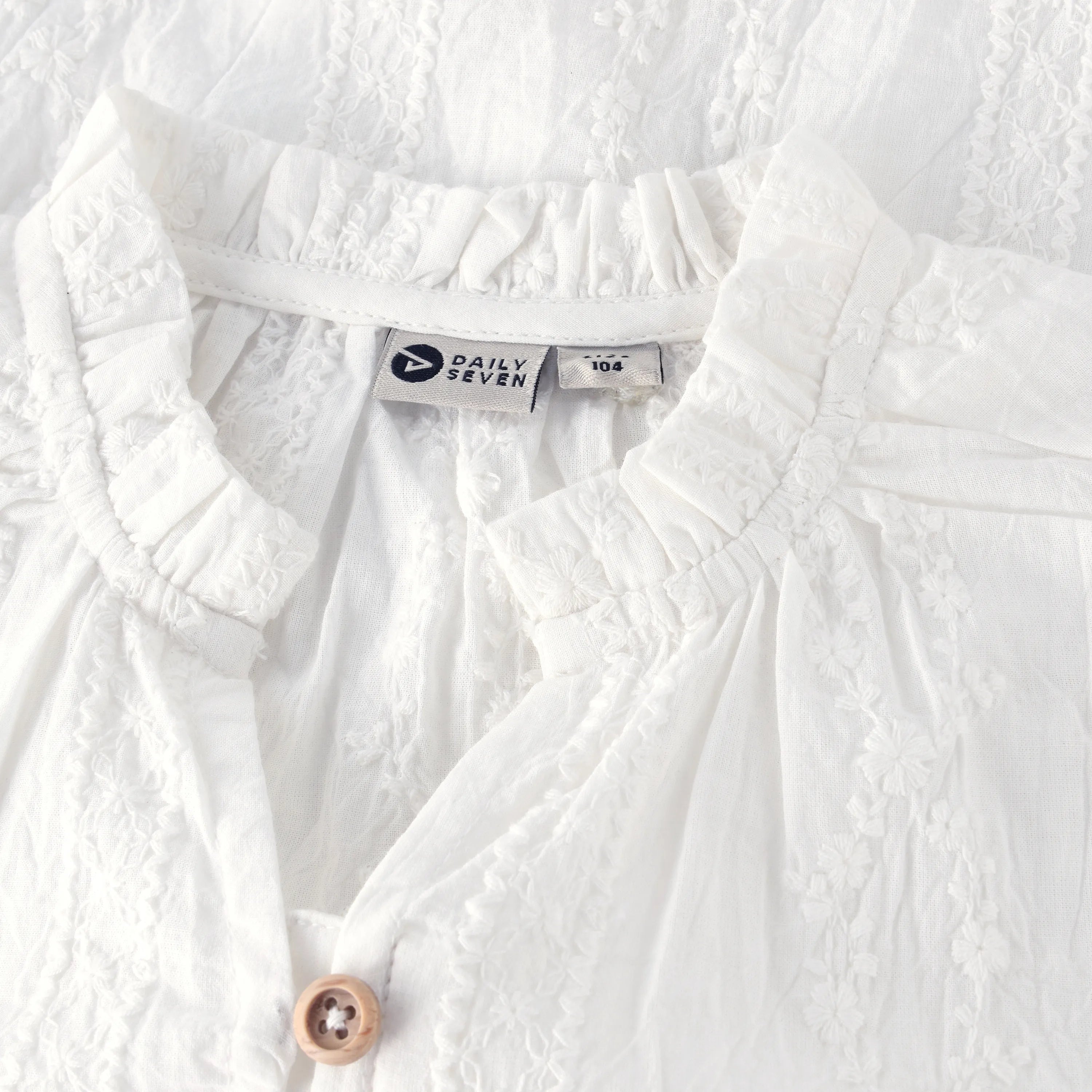 Meisjes Shirt Longsleeve Fancy van Daily7 in de kleur Egret in maat 128.