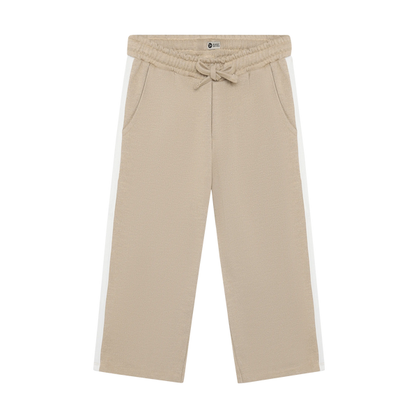 Meisjes Wide Pants Sweat Glitter van Daily7 in de kleur Latte Sand in maat 128.