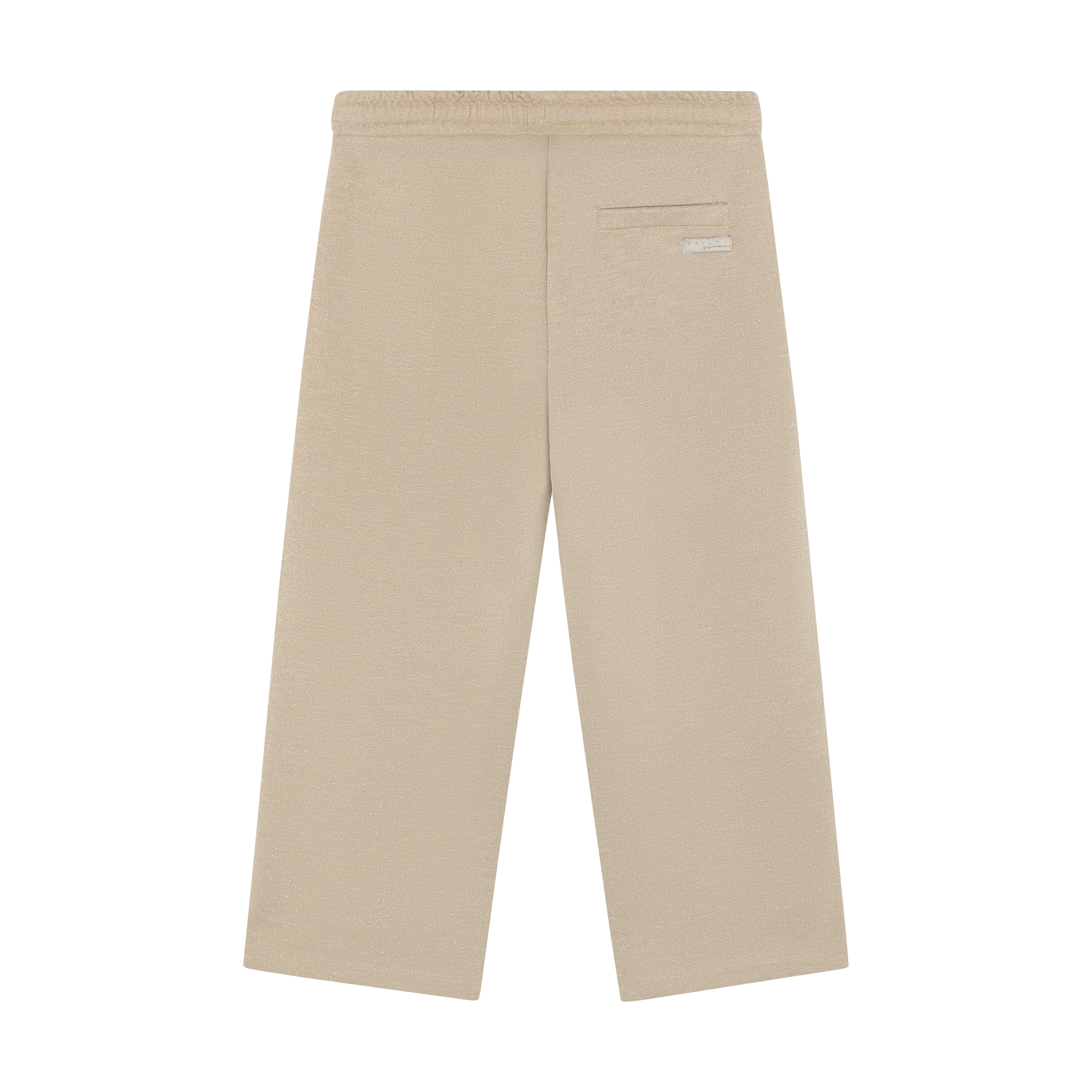 Meisjes Wide Pants Sweat Glitter van Daily7 in de kleur Latte Sand in maat 128.