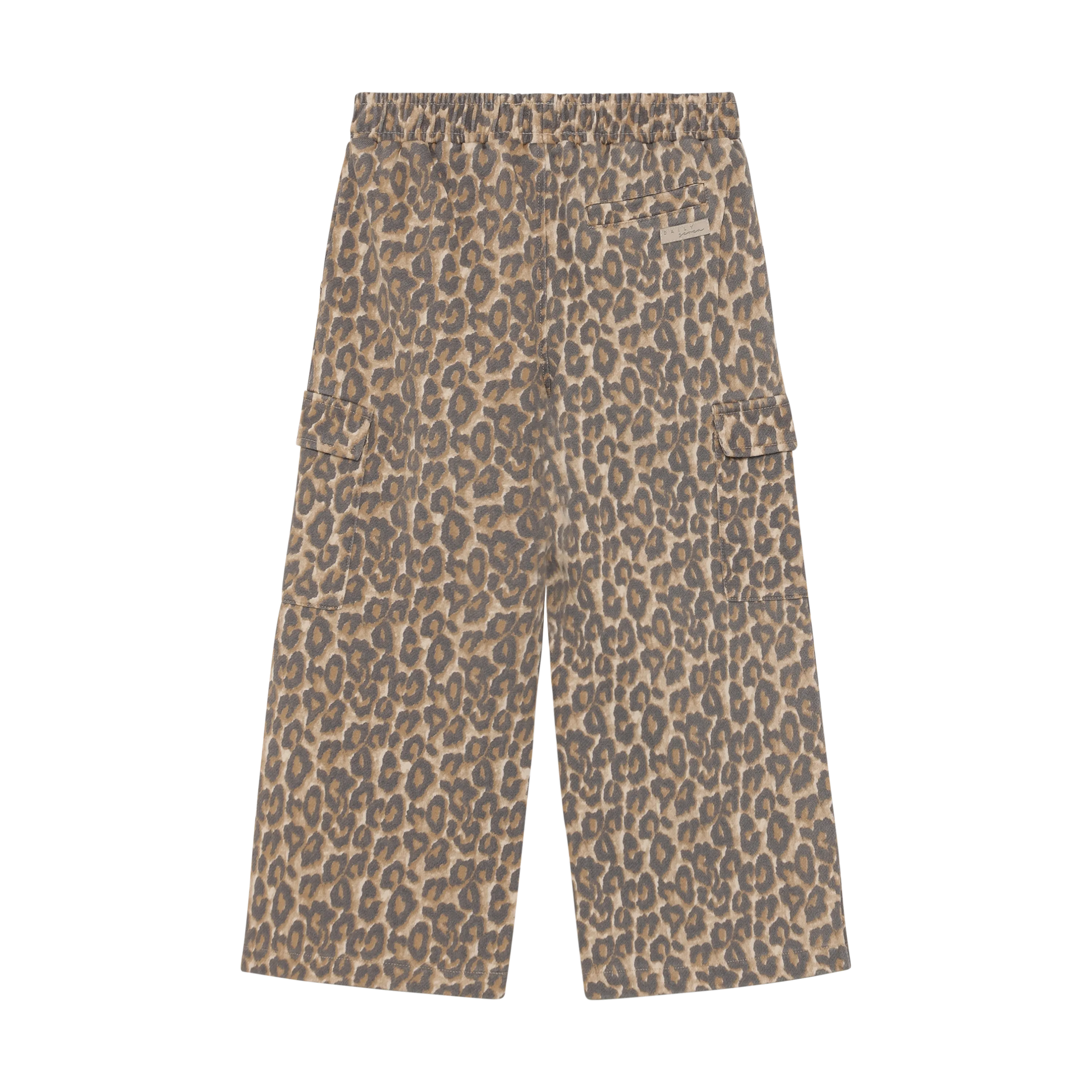 Meisjes Wide Cargo Pants Print van Daily7 in de kleur Sandshell in maat 128.