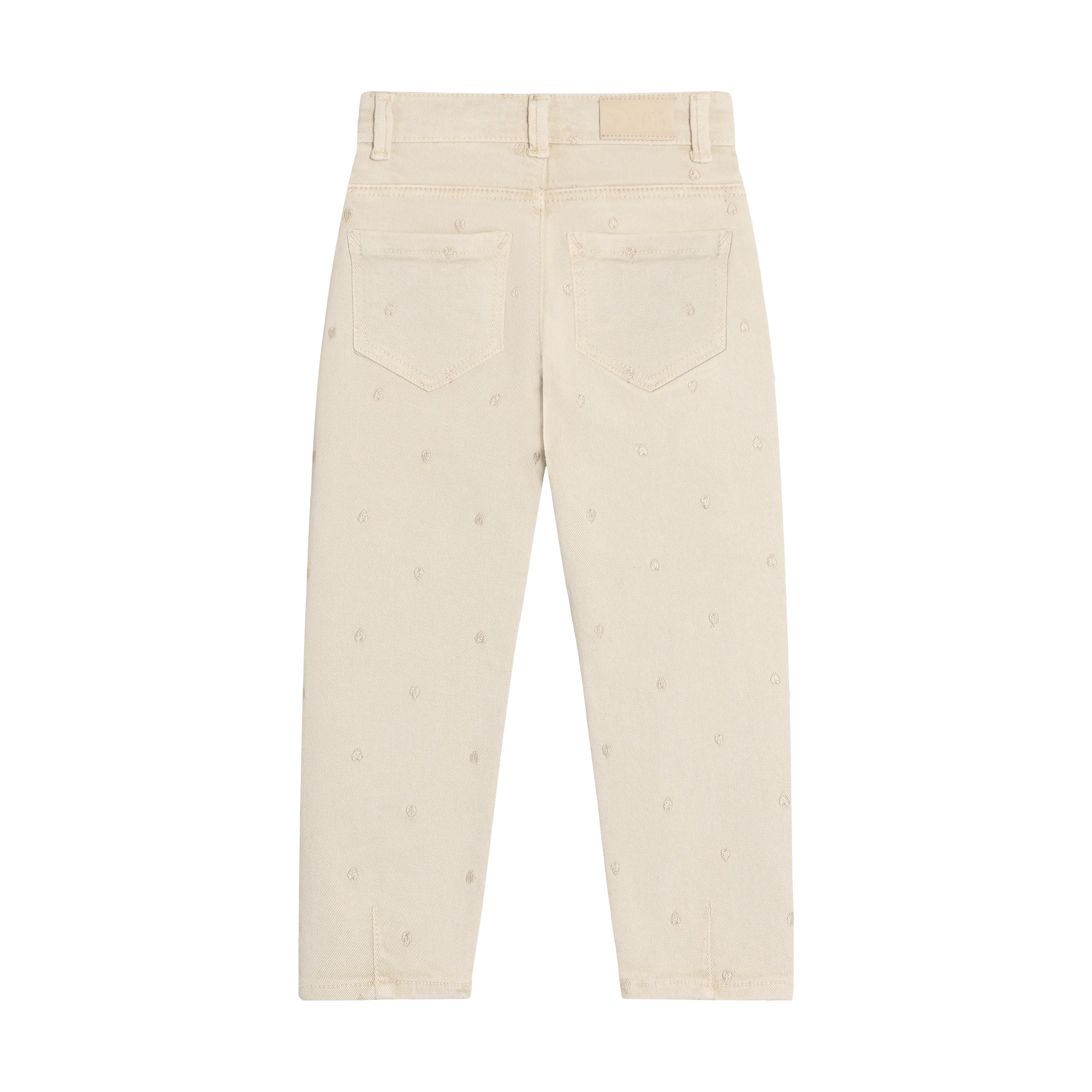 Meisjes Mom Fit Washed van Daily7 in de kleur Sandshell in maat 128.