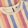 Meisjes T-shirt Terry Striped van Daily7 in de kleur Heather Rose in maat 128.
