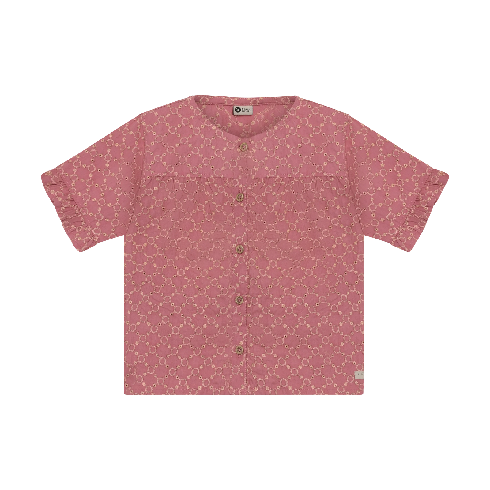 Daily7 Shirt Ruffle Broderie