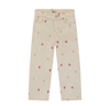 Meisjes Wide Pants Allover Print van Daily7 in de kleur Sandshell in maat 128.