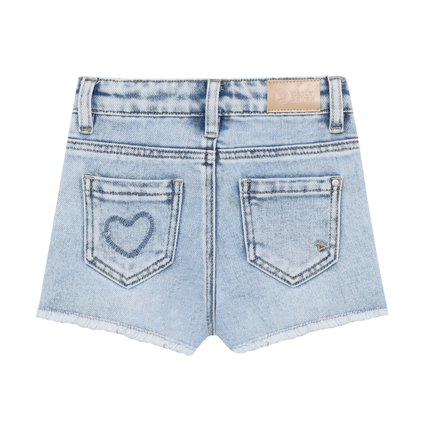 Daily7 Denim Shorts Heart