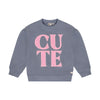 Meisjes Sweater Artwork van Daily7 in de kleur Folkstone Gray in maat 128.