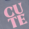 Meisjes Sweater Artwork van Daily7 in de kleur Folkstone Gray in maat 128.