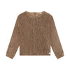 Meisjes T-shirt Longsleeve Velvet van Daily7 in de kleur Affogat in maat 128.