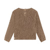 Meisjes T-shirt Longsleeve Velvet van Daily7 in de kleur Affogat in maat 128.