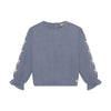 Meisjes T-shirt Longsleeve Stars van Daily7 in de kleur Folkstone Gray in maat 128.