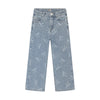 Meisjes Denim Wide Fit Bow van Daily7 in de kleur Denim in maat 128.