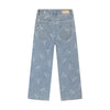 Meisjes Denim Wide Fit Bow van Daily7 in de kleur Denim in maat 128.