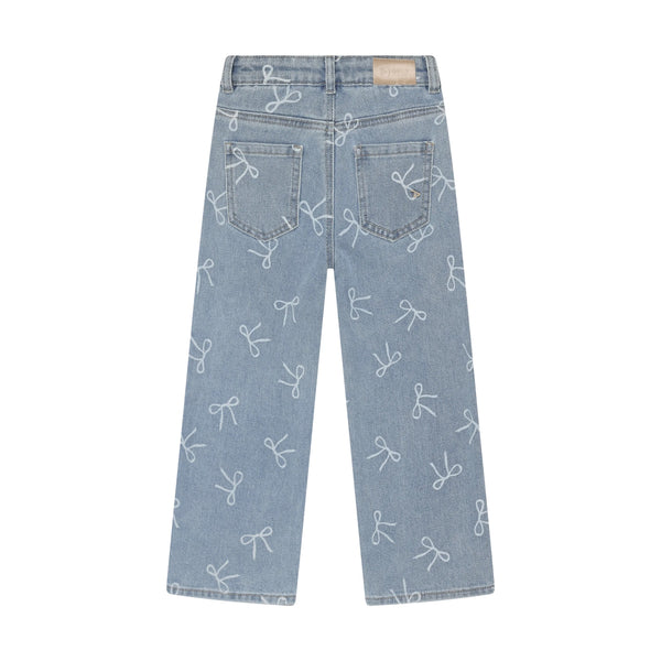 Daily7 Denim Wide Fit Bow