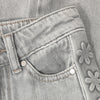 Meisjes Denim Wide Fit Embossing van Daily7 in de kleur Light Grey Denim in maat 128.