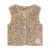 Meisjes Teddy Gilet Animal van Daily7 in de kleur Ginger Root in maat 98-104.