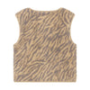 Meisjes Teddy Gilet Animal van Daily7 in de kleur Ginger Root in maat 98-104.