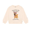 Meisjes Sweater Artwork van Daily7 in de kleur Mother of Pearl in maat 128.