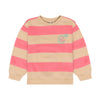Meisjes Sweater Big Stripe van Daily7 in de kleur Ginger Root in maat 128.