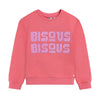 Meisjes Sweater Bisous van Daily7 in de kleur Desert Rose in maat 128.