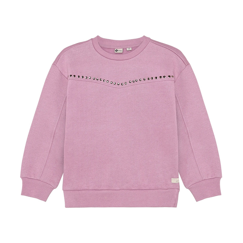 Meisjes Sweater Studs van Daily7 in de kleur Valerian in maat 128.