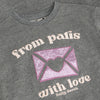 Meisjes Sweater Artwork van Daily7 in de kleur Mid Grey Melange in maat 128.