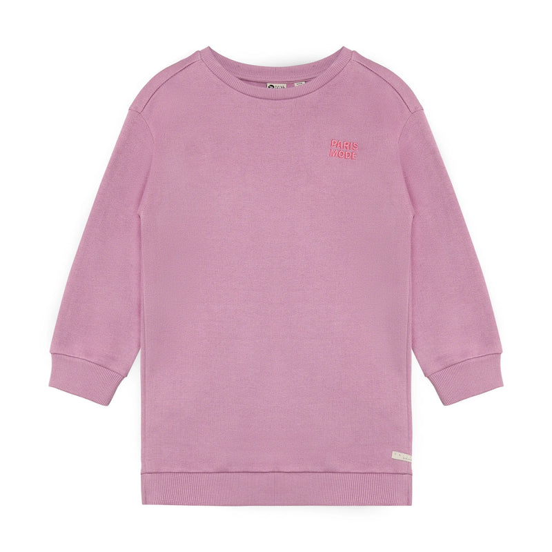 Meisjes Sweat Dress Longsleeve Print van Daily7 in de kleur Valerian in maat 128.