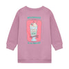 Meisjes Sweat Dress Longsleeve Print van Daily7 in de kleur Valerian in maat 128.