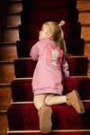 Meisjes Sweat Dress Longsleeve Print van Daily7 in de kleur Valerian in maat 128.